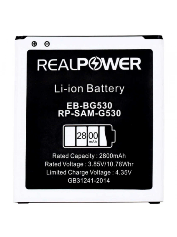 RealPower Samsung Uyumlu Galaxy Grand Prime G530 Batarya 2800mAh Li-Polymer Uzun Ömürlü Pil