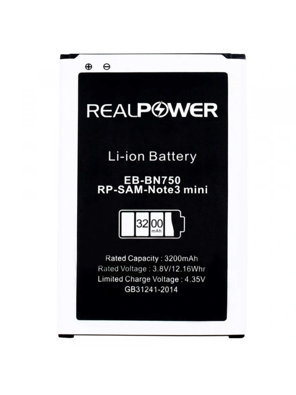 RealPower Samsung Uyumlu Galaxy Note 3 Neo N7505 Batarya 3200mAh Li-Polymer Uzun Ömürlü Pil