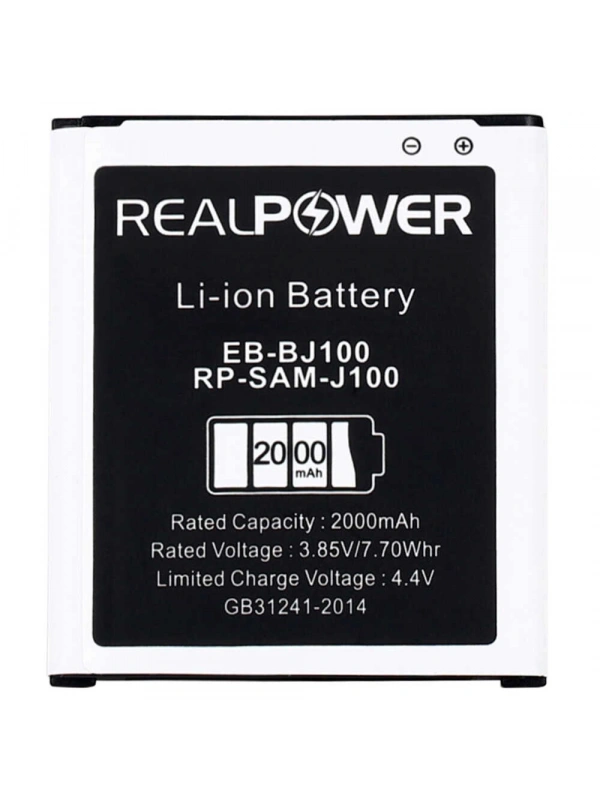 RealPower Samsung Uyumlu Galaxy J1 J100 Batarya 2000mAh Li-Polymer Uzun Ömürlü Pil