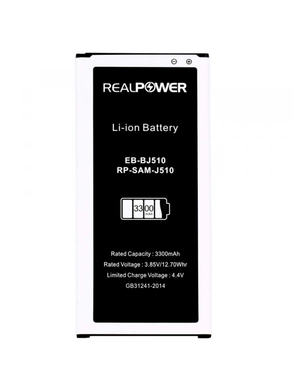 RealPower Samsung Uyumlu Galaxy J5 2016 J510 Batarya 3300mAh Li-Polymer Uzun Ömürlü Pil