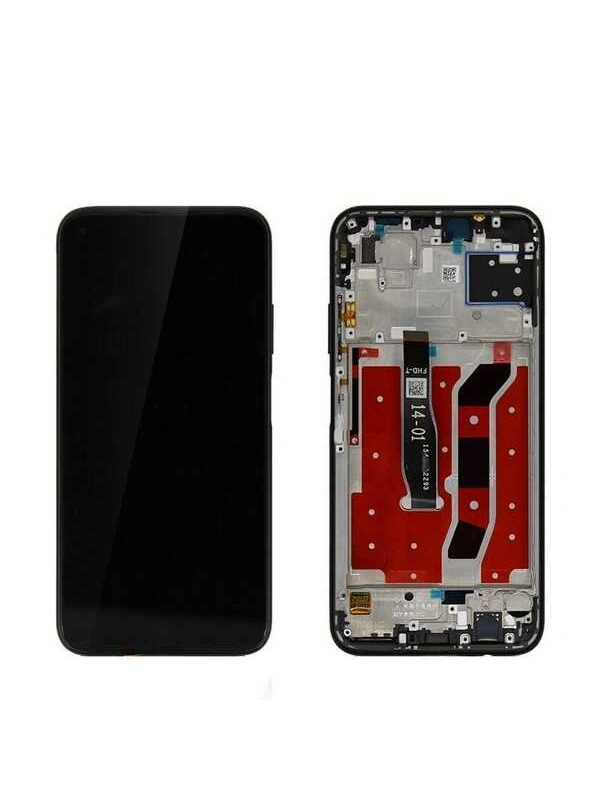 Huawei Uyumlu P40 Lite Lcd Ekran Siyah Çıtalı