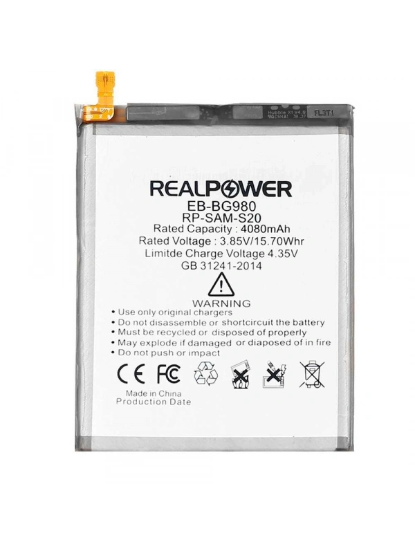 RealPower Samsung Uyumlu Galaxy S20 G980 Batarya 4080mAh Li-Polymer Uzun Ömürlü Pil