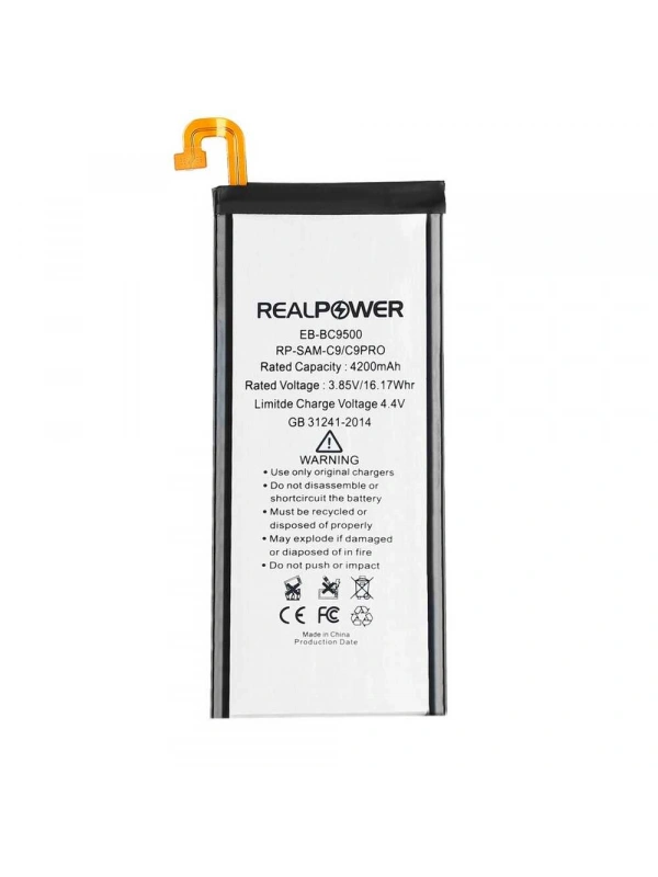 RealPower Samsung Uyumlu Galaxy C9 Batarya 4200mAh Li-Polymer Uzun Ömürlü Pil