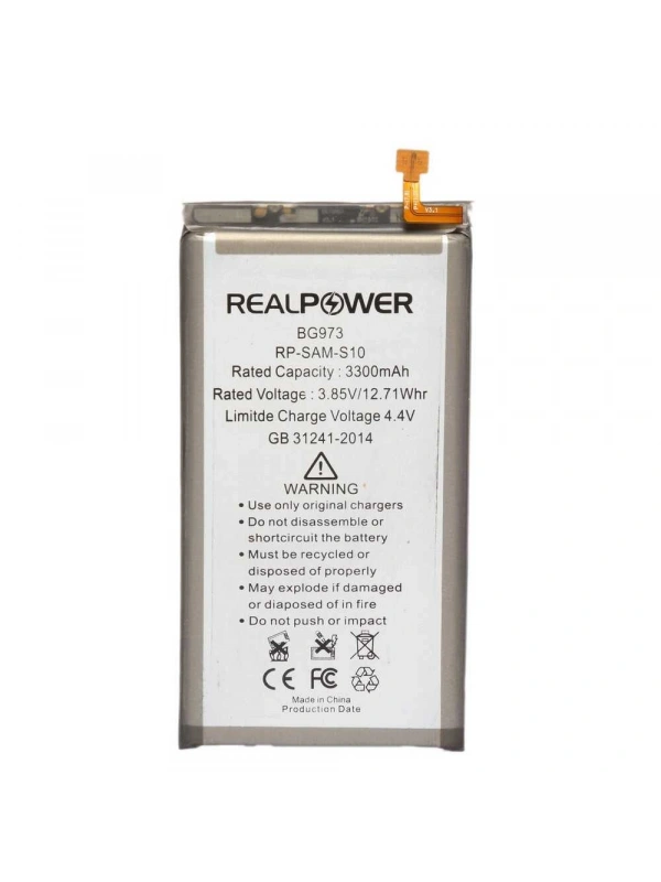 RealPower Samsung Uyumlu Galaxy S10 G973 Batarya 3300mAh Li-Polymer Uzun Ömürlü Pil