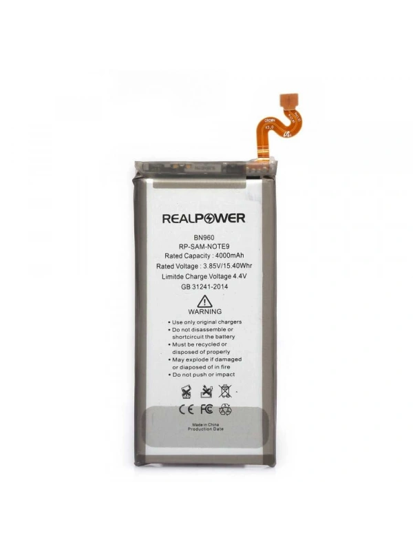 RealPower Samsung Uyumlu Galaxy Note 9 N960 Batarya 4000mAh Li-Polymer Uzun Ömürlü Pil