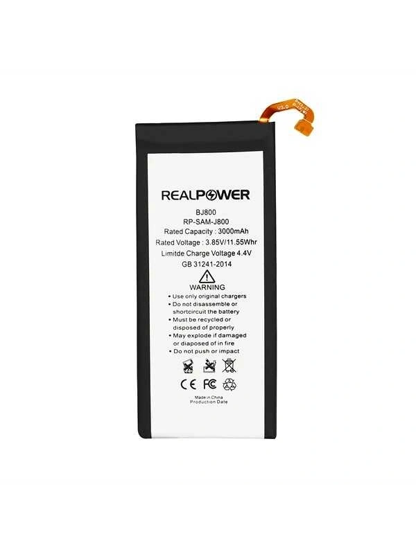 RealPower Samsung Uyumlu Galaxy A6 A600 Batarya 3000mAh Li-Polymer Uzun Ömürlü Pil