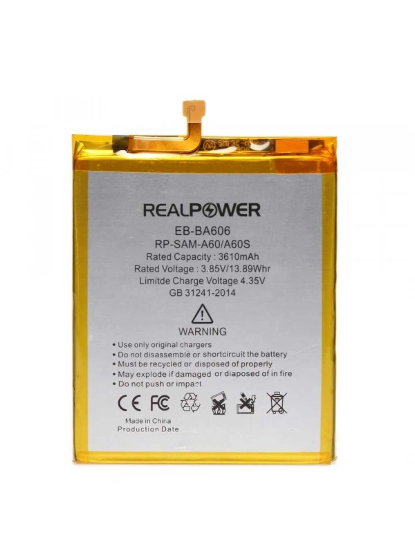 RealPower Samsung Uyumlu Galaxy A6 Plus A605 Batarya 3500mAh Li-Polymer Uzun Ömürlü Pil