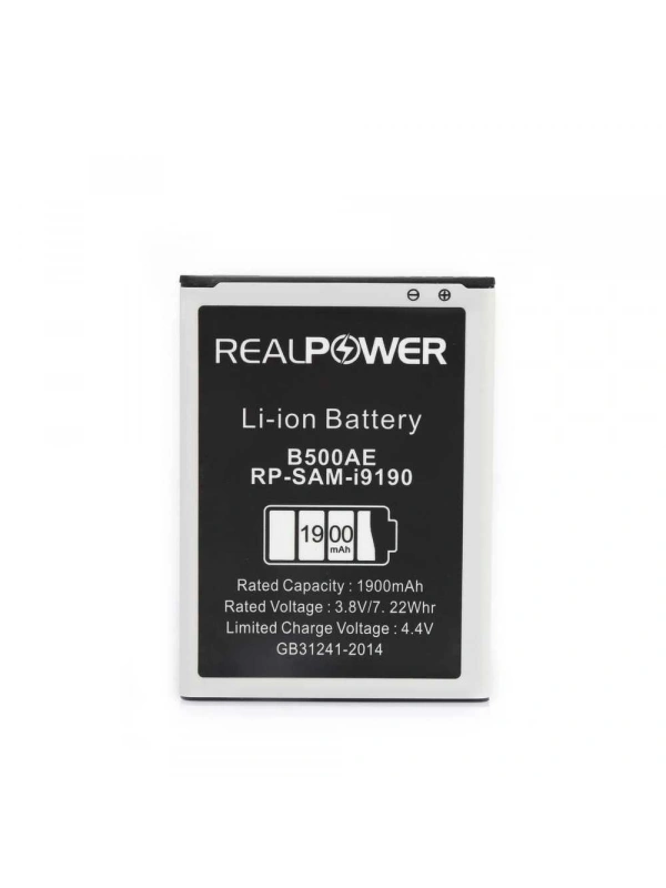 RealPower Samsung Uyumlu Galaxy S4 Mini I9190 Batarya 1900mAh Li-Polymer Uzun Ömürlü Pil
