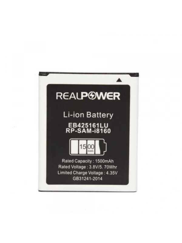 RealPower Samsung Uyumlu Galaxy Ace 2 I8160 Batarya 1500mAh Li-Polymer Uzun Ömürlü Pil