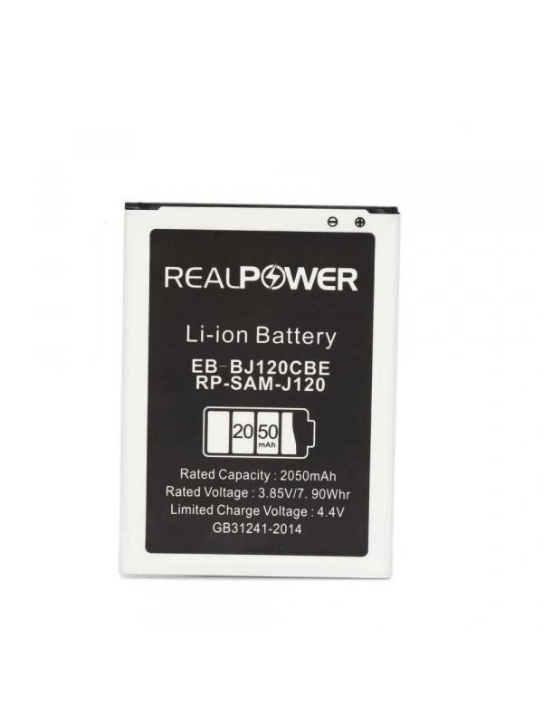 RealPower Samsung Uyumlu Galaxy J1 2016 J120 Batarya 2050mAh Li-Polymer Uzun Ömürlü Pil