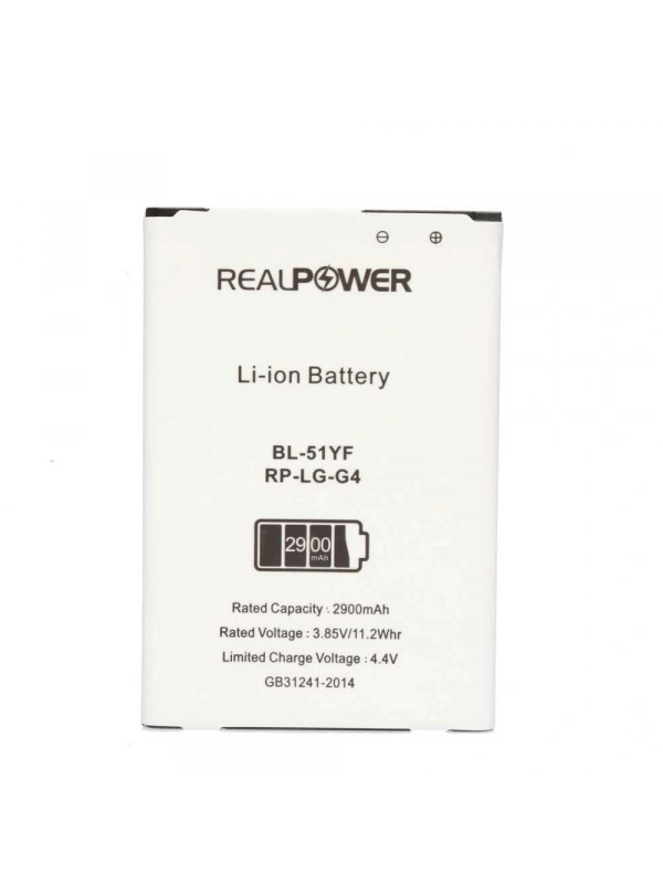 RealPower Lg Uyumlu G4 H815 Batarya 2900mAh Li-Polymer Uzun Ömürlü Pil