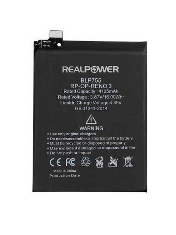 RealPower Oppo Uyumlu Reno 3 Pro Batarya 4135mAh Li-Polymer Uzun Ömürlü Pil