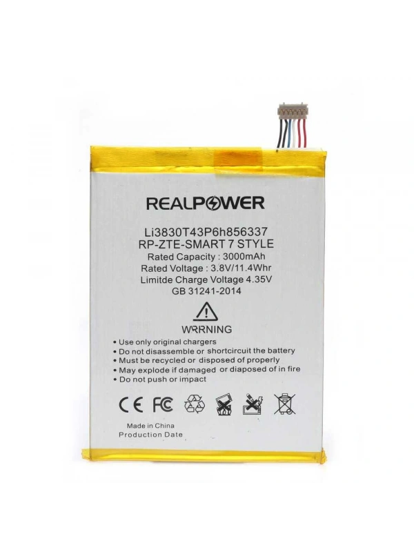 RealPower Vodafone Uyumlu Smart 7 Style Batarya 3000mAh Li-Polymer Uzun Ömürlü Pil