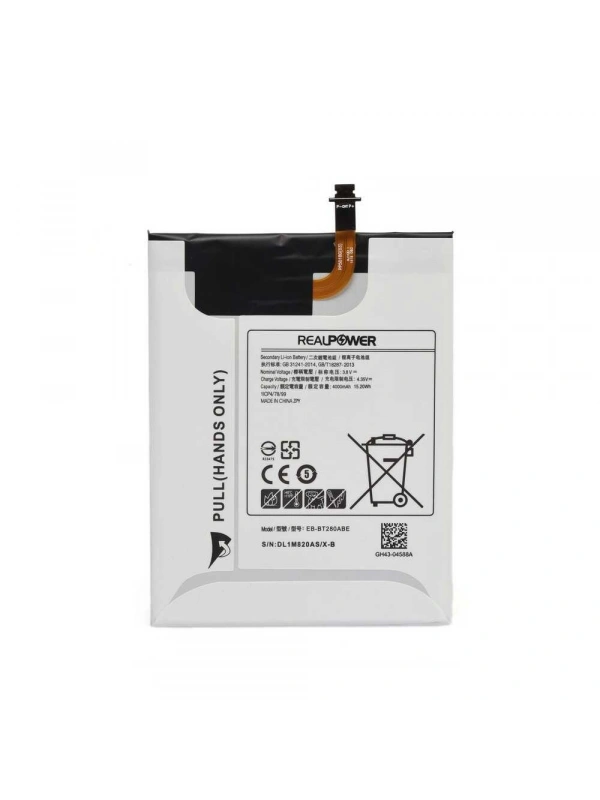 RealPower Samsung Uyumlu Galaxy Tab A 7.0 T280 T285 Batarya 4000mAh Li-Polymer Uzun Ömürlü Pil