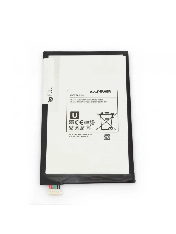 RealPower Samsung Uyumlu Galaxy Tab 4 T330 T331 T335 Batarya 4450mAh Li-Polymer Uzun Ömürlü Pil