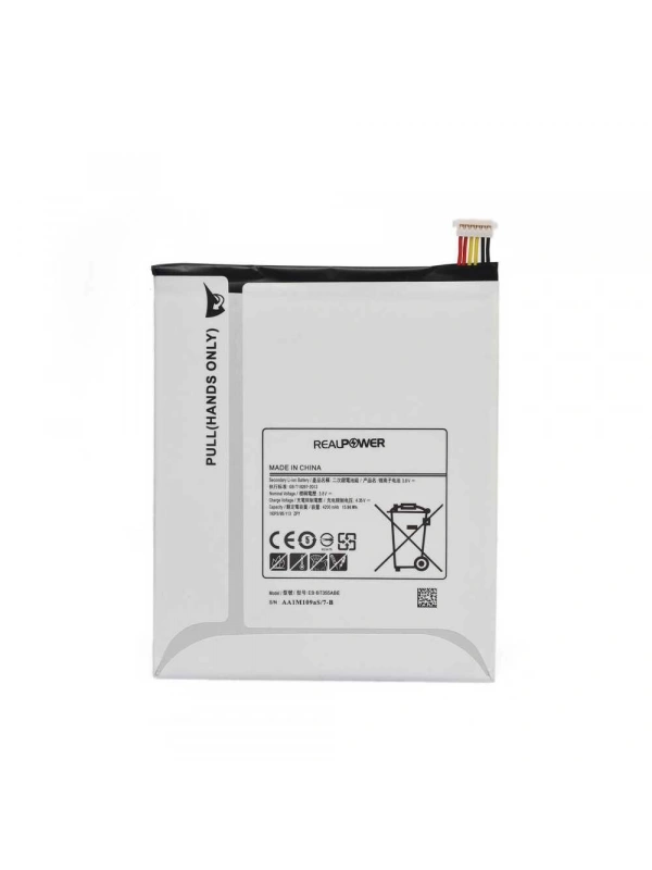 RealPower Samsung Uyumlu Galaxy Tab A 8.0 T350 Batarya 4200mAh Li-Polymer Uzun Ömürlü Pil