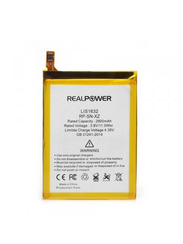 RealPower Sony Uyumlu Xperia XZ Batarya 2900mAh Li-Polymer Uzun Ömürlü Pil