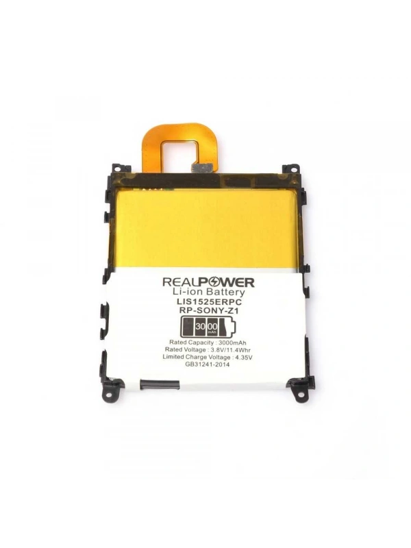 RealPower Sony Uyumlu Xperia Z1 Batarya 3000mAh Li-Polymer Uzun Ömürlü Pil