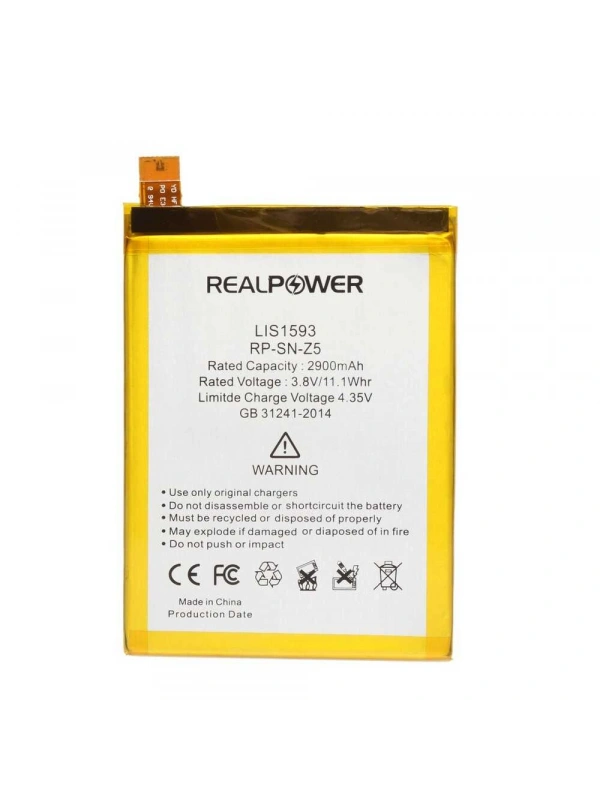 RealPower Sony Uyumlu Xperia Z5 Batarya 2900mAh Li-Polymer Uzun Ömürlü Pil