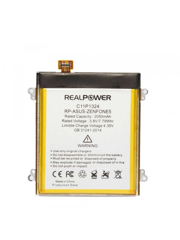 RealPower Asus Uyumlu Zenfone 5 Batarya [mAh] Li-Polymer Uzun Ömürlü Pil