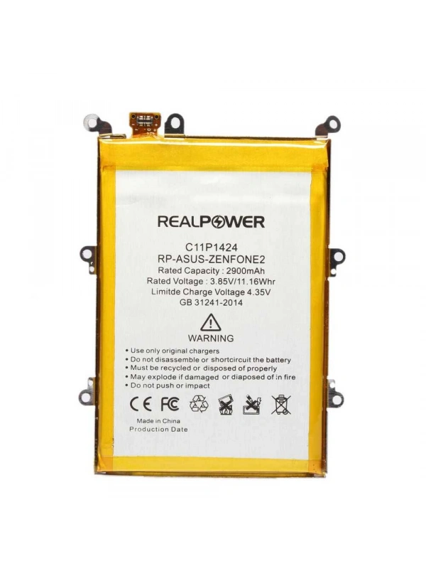 RealPower Asus Uyumlu Zenfone 2 Batarya [mAh] Li-Polymer Uzun Ömürlü Pil