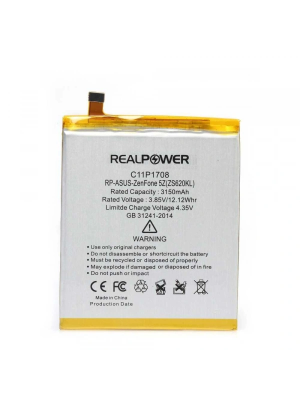 RealPower Asus Uyumlu Zenfone 5Z Batarya [mAh] Li-Polymer Uzun Ömürlü Pil