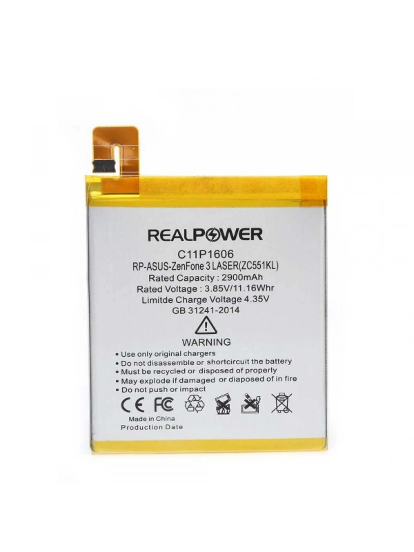 RealPower Asus Uyumlu Zenfone 3 Laser Batarya [mAh] Li-Polymer Uzun Ömürlü Pil