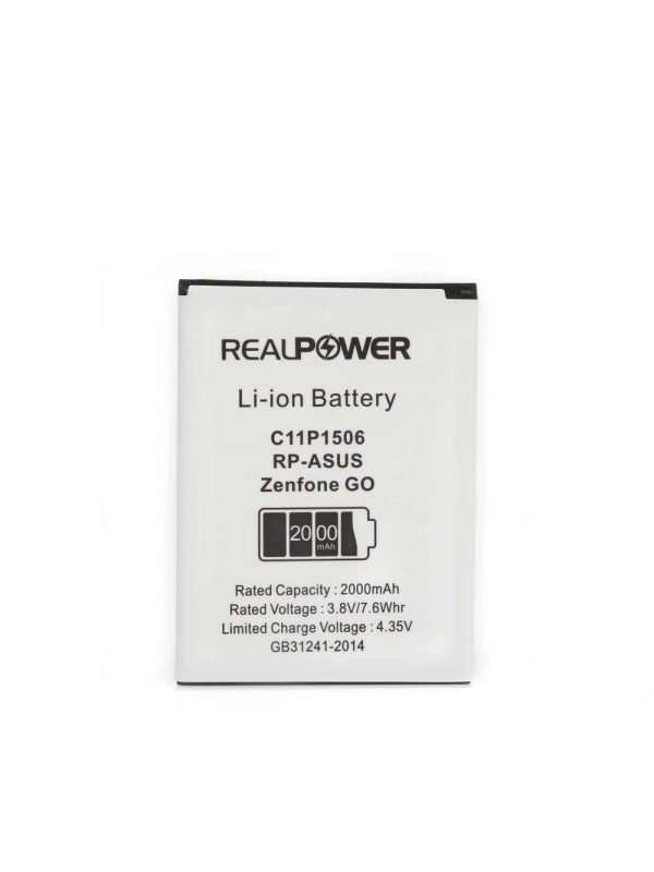 RealPower Asus Uyumlu Zenfone Go 5.0 Batarya [mAh] Li-Polymer Uzun Ömürlü Pil