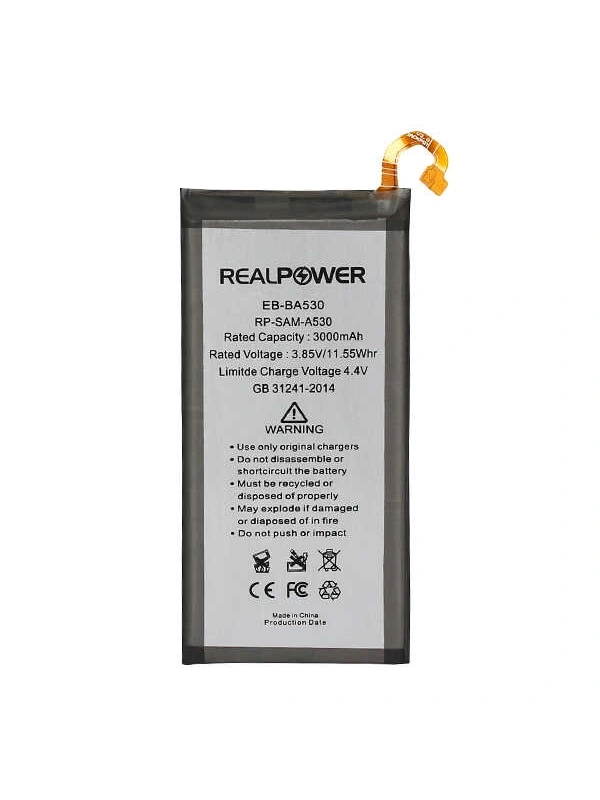 RealPower Samsung Uyumlu Galaxy A8 2018 A530 Batarya Li-Polymer Uzun Ömürlü Pil
