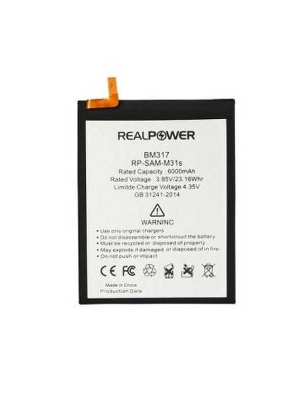 RealPower Samsung Uyumlu Galaxy M21s M217 Batarya 6000mAh Li-Polymer Uzun Ömürlü Pil