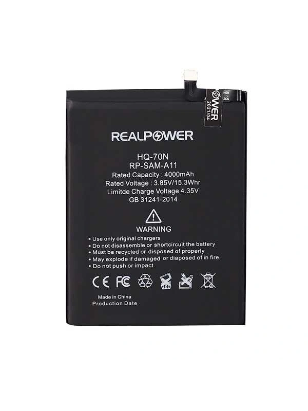 RealPower Samsung Uyumlu Galaxy A11 A115 Batarya 4000mAh Li-Polymer Uzun Ömürlü Pil