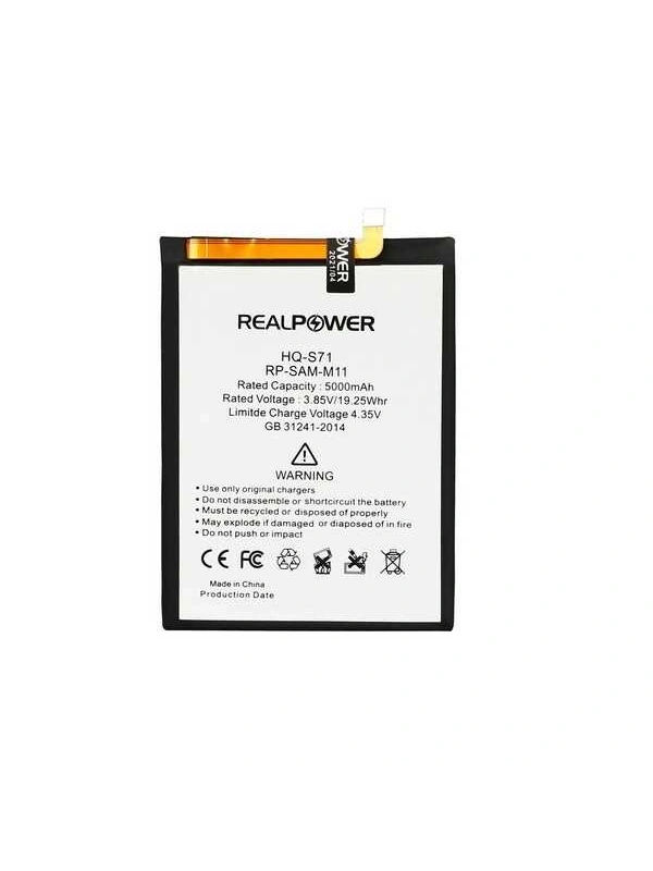 RealPower Samsung Uyumlu Galaxy M11 M115 Batarya 5000mAh Li-Polymer Uzun Ömürlü Pil