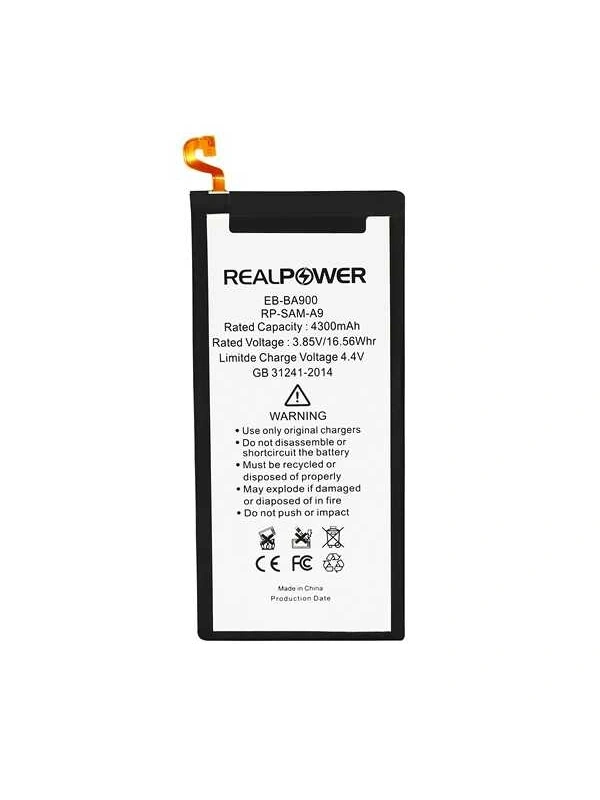 RealPower Samsung Uyumlu Galaxy A9 Pro A910 Batarya 4300mAh Li-Polymer Uzun Ömürlü Pil