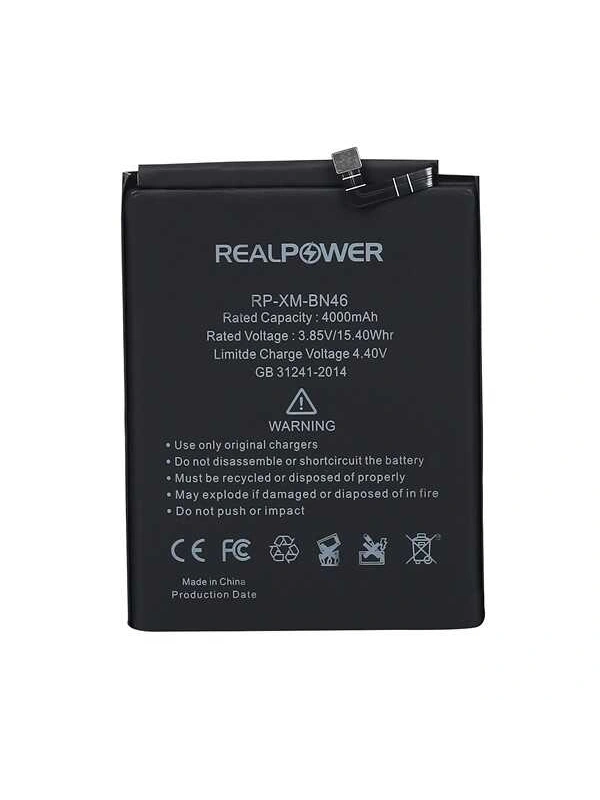 RealPower Xiaomi Uyumlu Redmi Note 8 Batarya Li-Polymer Uzun Ömürlü Pil