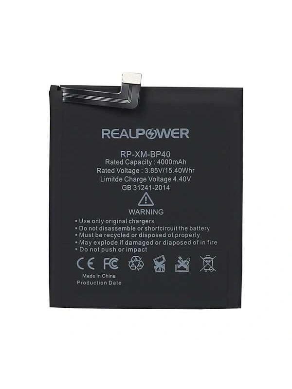 RealPower Xiaomi Uyumlu Mi 9t Pro Batarya 4000mAh Li-Polymer Uzun Ömürlü Pil