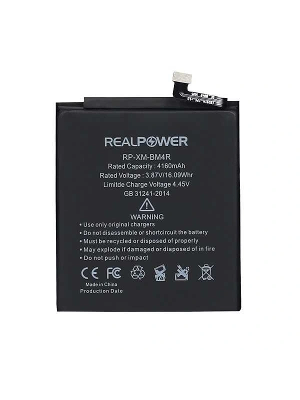 RealPower Xiaomi Uyumlu Mi 10 Lite Batarya 4160mAh Li-Polymer Uzun Ömürlü Pil