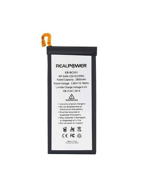 RealPower Samsung Uyumlu Galaxy C5 Pro C5010 Batarya 2600mAh Li-Polymer Uzun Ömürlü Pil