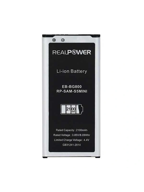 RealPower Samsung Uyumlu Galaxy S5 Mini G800 Batarya 2800mAh Li-Polymer Uzun Ömürlü Pil