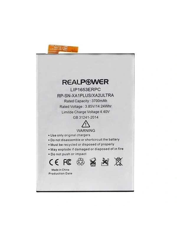 RealPower Sony Uyumlu Xperia XA1 Plus Batarya Li-Polymer Uzun Ömürlü Pil