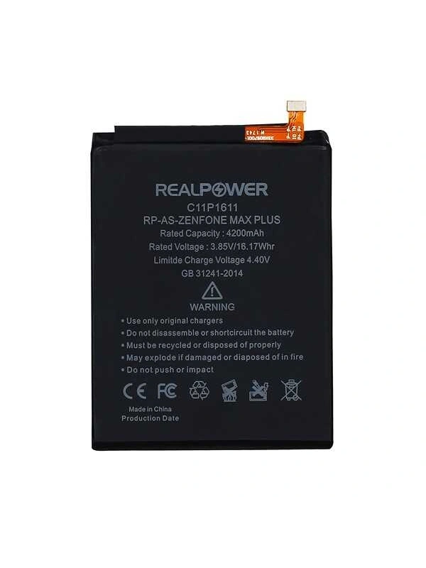RealPower Asus Uyumlu Zenfone Max Plus M1 Batarya Li-Polymer Uzun Ömürlü Pil