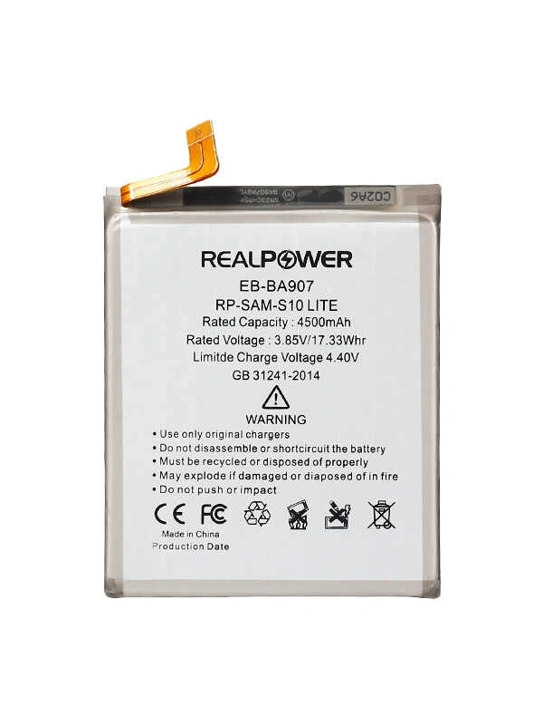 RealPower Samsung Uyumlu Galaxy S10 Lite G770 Batarya 4500mAh Li-Polymer Uzun Ömürlü Pil