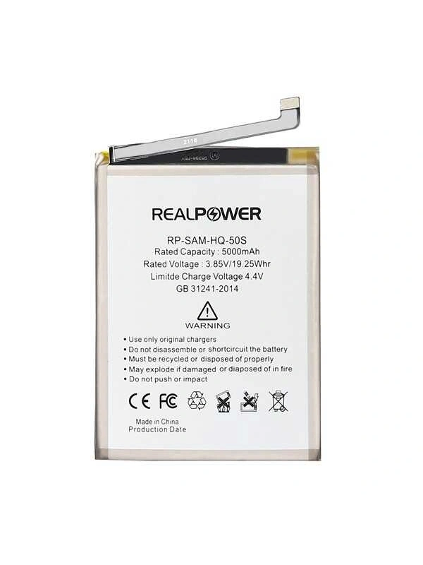 RealPower Samsung Uyumlu Galaxy A03s A037 Batarya 5000mAh Li-Polymer Uzun Ömürlü Pil