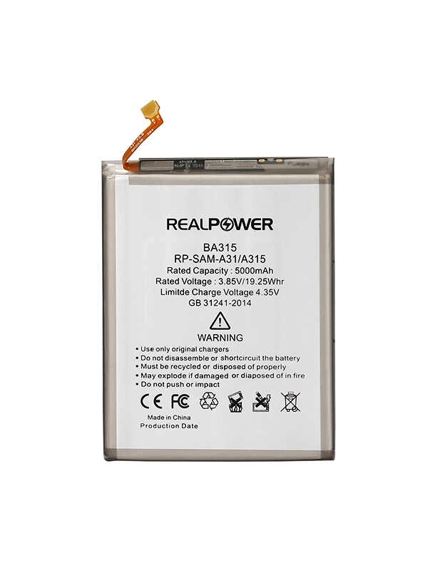 RealPower Samsung Uyumlu Galaxy A22 A225 Batarya 5000mAh Li-Polymer Uzun Ömürlü Pil
