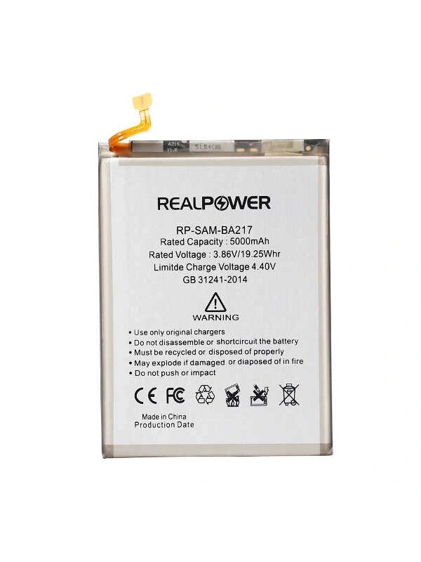 RealPower Samsung Uyumlu Galaxy M12 M127 Batarya 5000mAh Li-Polymer Uzun Ömürlü Pil