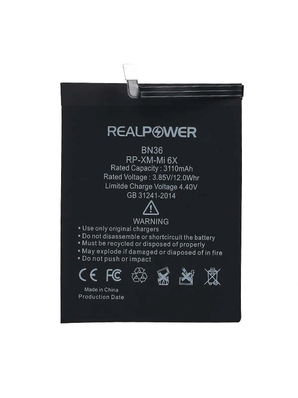 RealPower Xiaomi Uyumlu Mi A2 Batarya Li-Polymer Uzun Ömürlü Pil