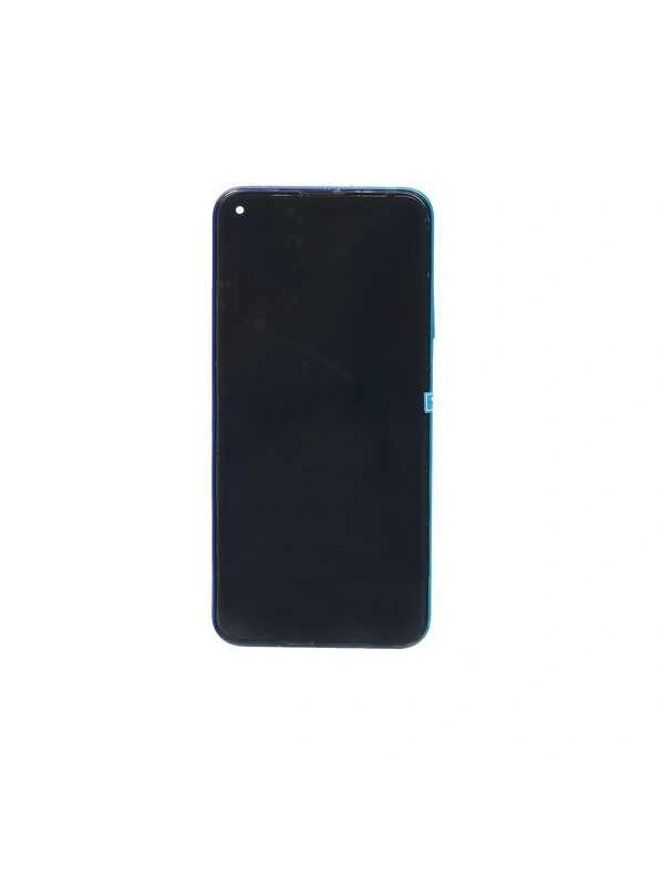 Huawei Uyumlu P40 Lite E Lcd Ekran Mavi Çıtalı