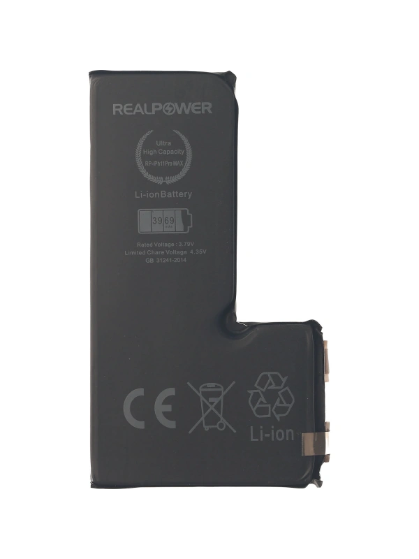 RealPower Apple Uyumlu iPhone 11 Pro Max Batarya 3969mAh Flexsiz Yüksek Kapasiteli Güçlendirilmiş Pil
