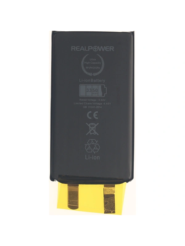 RealPower Apple Uyumlu iPhone 12 Batarya 2815mAh Flexsiz Yüksek Kapasiteli Güçlendirilmiş Pil