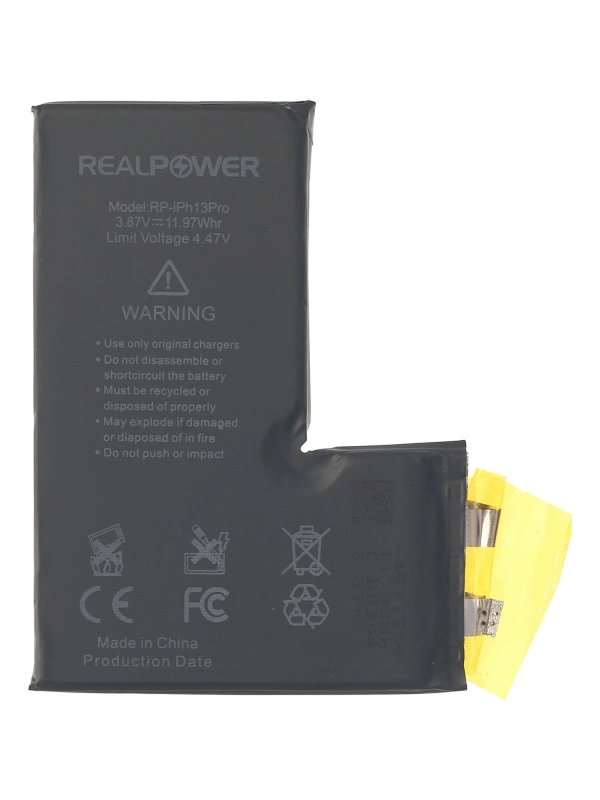 RealPower Apple Uyumlu iPhone 13 Pro Batarya 3095mAh Flexsiz Yüksek Kapasiteli Güçlendirilmiş Pil