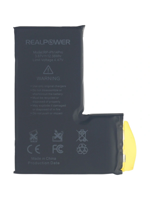 RealPower Apple Uyumlu iPhone 14 Pro Batarya Flexsiz Yüksek Kapasiteli Güçlendirilmiş Pil